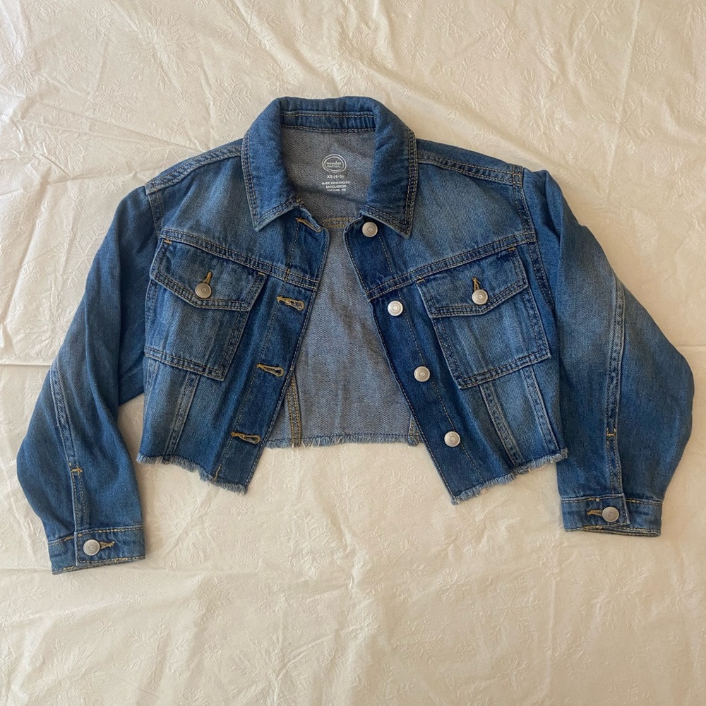 Girls Wonder Nation Blue Denim Jacket